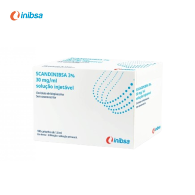 SCANDINIBSA 3% SCANDINIBSA 3% (sem vaso) - Mepivacaína 30,0 mg